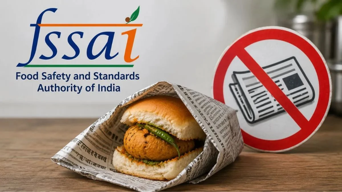 Maharashtra BANS SERVING FOOD IN NEWSPAPER. 