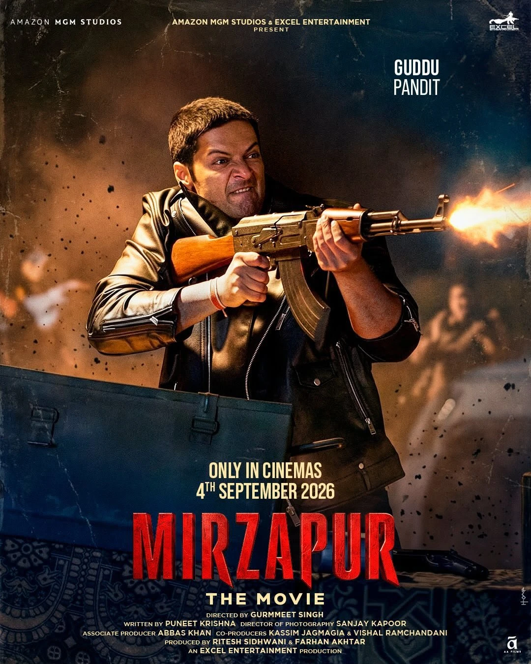 MIRZAPUR MOVIE RELEASING ON SEPTEMBER 4 TH 2026 . 