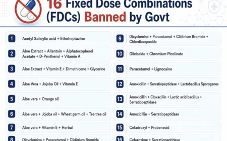 INDIA BANNED 16 FIXED DOSE COMBINATION