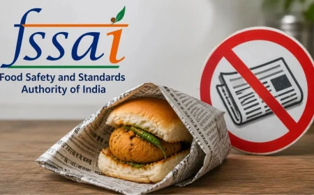 Maharashtra BANS SERVING FOOD IN NEWSPAPER. 