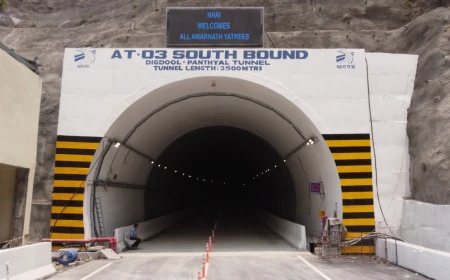 Digdool-Panthyal AT-03 South Bound Tunnel - NH-44. 