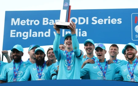 ENGLAND WON THE ODI SERIES AGAINST INDIA