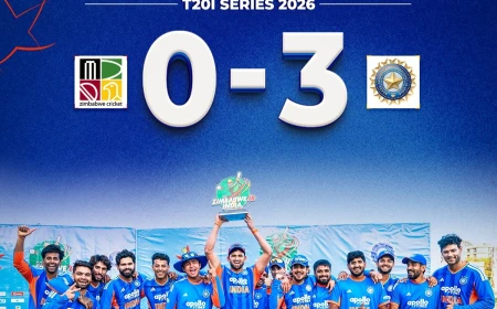 INDIA WON THE T20 SERIES AGAINST ZIMBABWE 