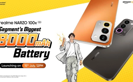 RELAME NARZO 100 X 5 G LAUNCHING ON JULY 15 TH 2026 . 