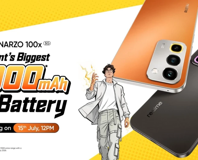 RELAME NARZO 100 X 5 G LAUNCHING ON JULY 15 TH 2026 . 