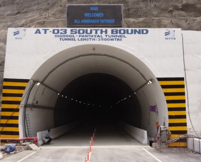 Digdool-Panthyal AT-03 South Bound Tunnel - NH-44. 