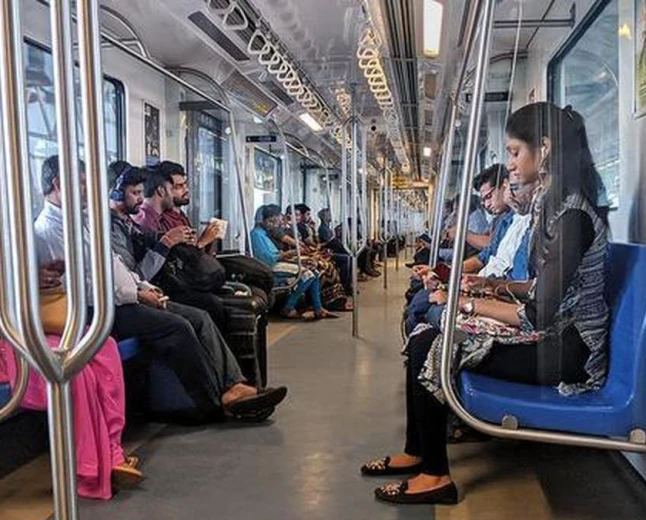 No audio/video on speaker in Chennai Metro . 